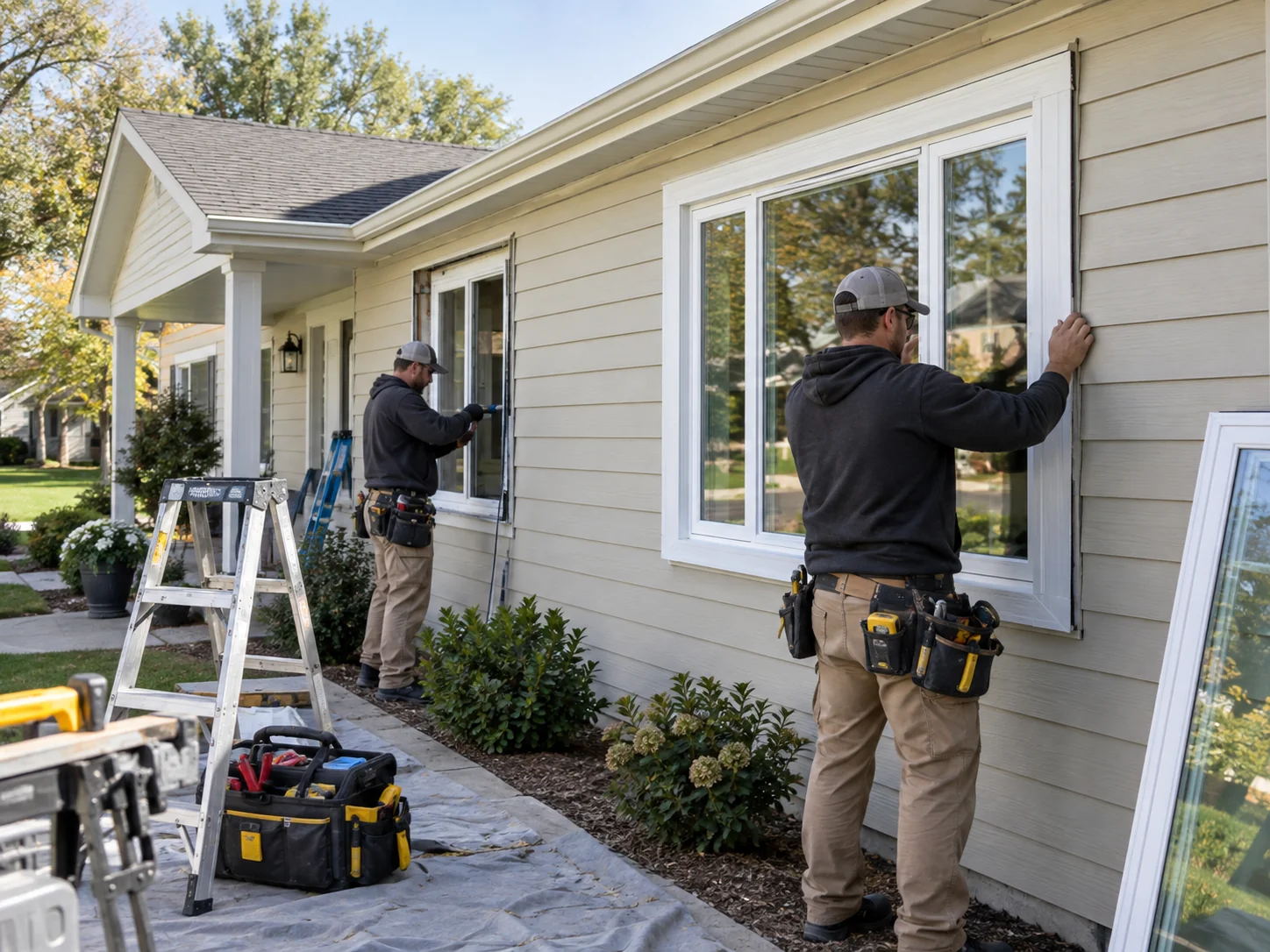 Everguard installer finishing a new window